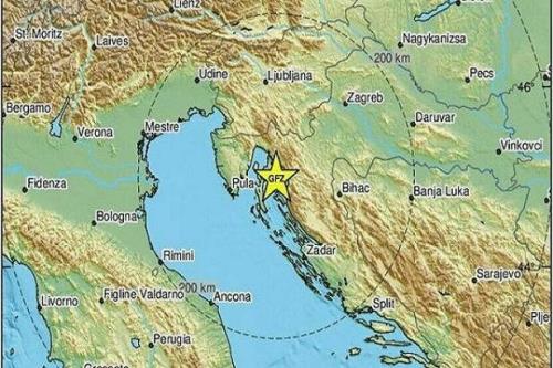 زلزله ۵ و سه دهم ریشتری در کرواسی