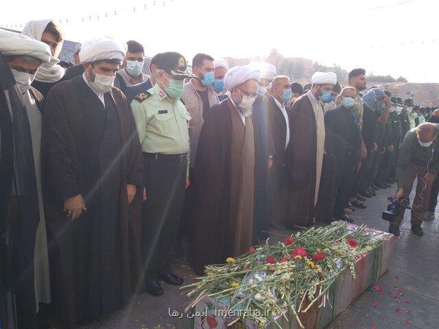 مراسم خاکسپاری و خاکسپاری مامور شهید ناجای خوزستان