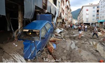 سیل در ترکیه ۳۸ قربانی گرفت