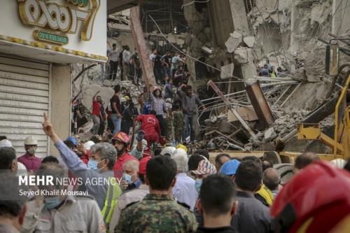 تعداد جانباختگان حادثه متروپل آبادان به ۲۴ نفر رسید