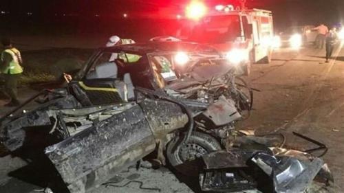تصادف خونین یک خودرو با تانکر سوخت در گچین