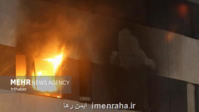 حریق در برج بارانای شیراز مهار گشت