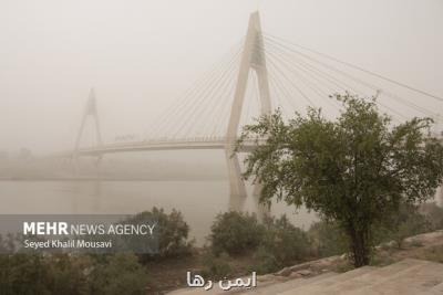 آسمان خوزستان تا چهارشنبه غبارآلود می ماند