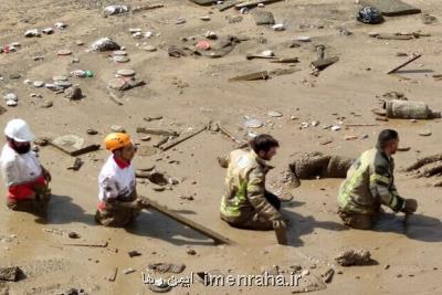 ادامه عملیات جستجوی مفقودان حادثه سیلاب مشهد