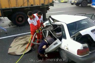 واژگونی پراید در ایوانکی