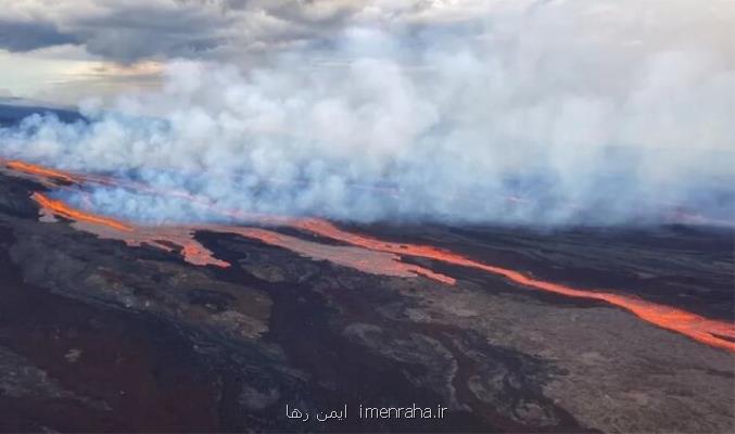 فوران بزرگترین آتشفشان فعال جهان در هاوایی