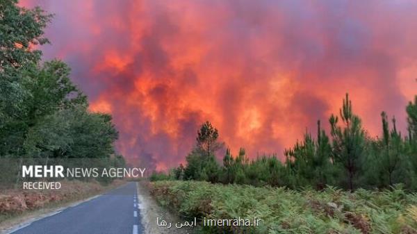 آتشسوزی گسترده جنگلی در جنوب فرانسه