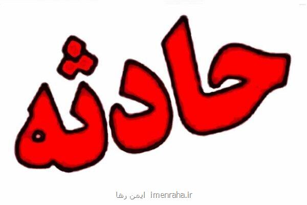 سقوط کامیون در رودخانه فخب رشت