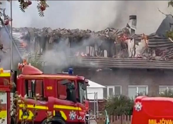 آتشسوزی عمدی یک مسجد در جنوب شرقی سوئد