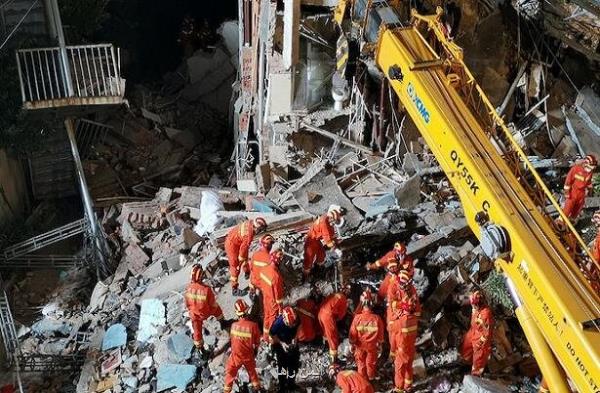 ریزش ساختمان در چین 4 کشته بر جای گذاشت