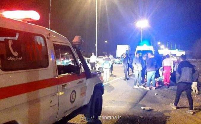 واژگونی ال90 در کمربندی شاهرود_دامغان