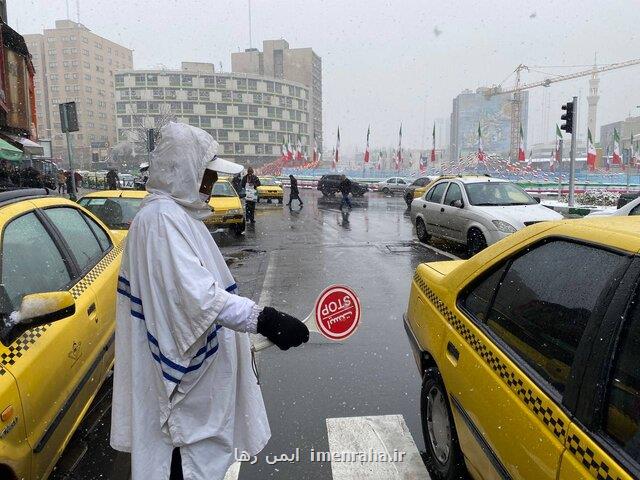 استقرار پلیس راهور در تمام معابر پایتخت