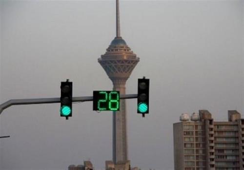 رفع خاموشی ۲۰ درصد چراغ های راهنمائی تهران