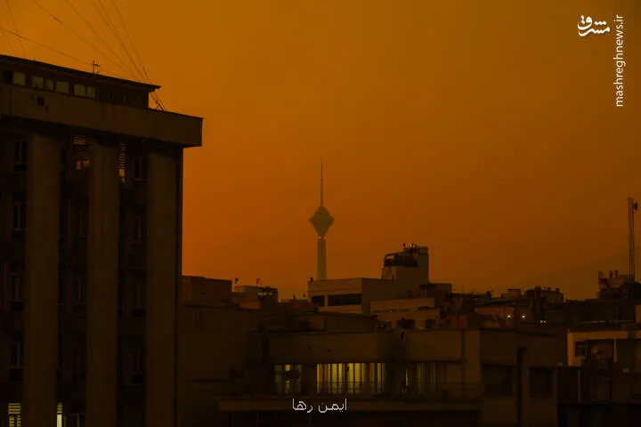 عکس، هوای نارنجی تهران