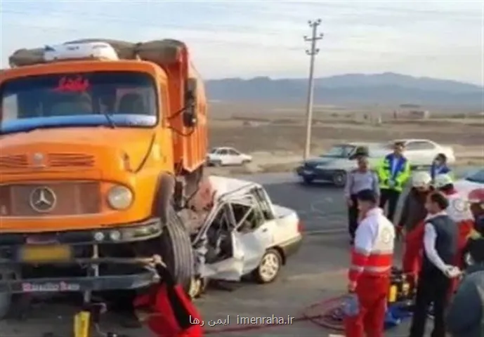 4 کشته بر اثر برخورد کامیون با پراید در محور بیرجند - خوسف به علاوه فیلم