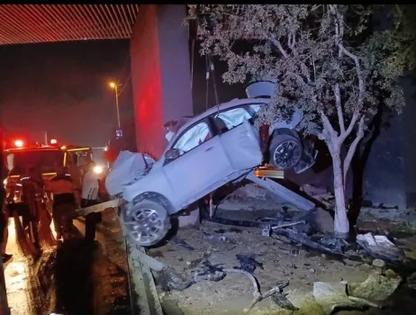 حادثه برای BMW در بزرگراه همت سه نفر جان باختند