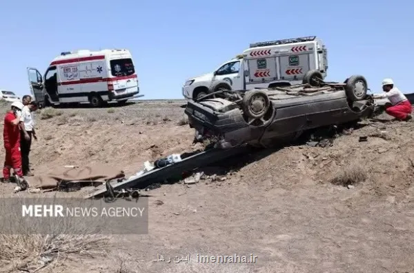 امدادرسانی به ۴ سانحه تصادف استان سمنان یک نفر جان باخت