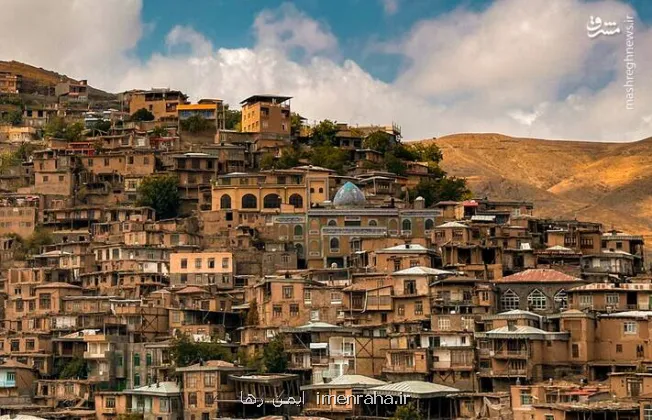 عکس، روستایی پلکانی در دل کوه های خراسان