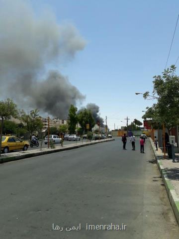 انبار تخلیه بار شیراز آتش گرفت