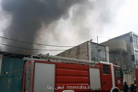 مهار آتش سوزی در ساختمان دانشكده خبر