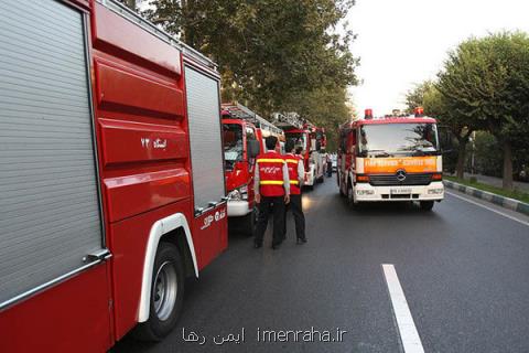 آتش سوزی در یك ساختمان مسكونی، نجات ۷نفر از ساختمان