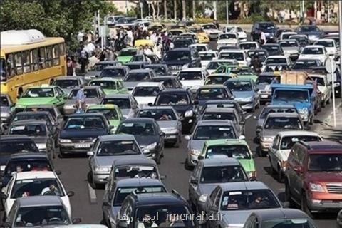 ترافیك نیمه سنگین در آزادراه تهران - كرج و كرج - قزوین