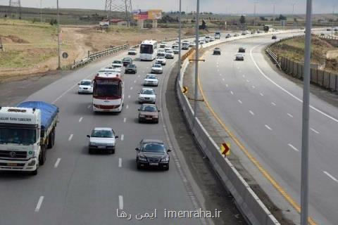 ترافیك نیمه سنگین در محور هراز