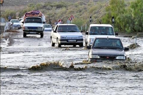 آخرین وضعیت جاده های كشور، مسدود شدن راه ها به علت طغیان رودها