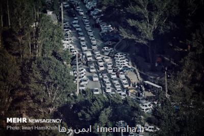 تردد روان در محورهای شمالی، ترافیك در آزادراه كرج_تهران سنگین است