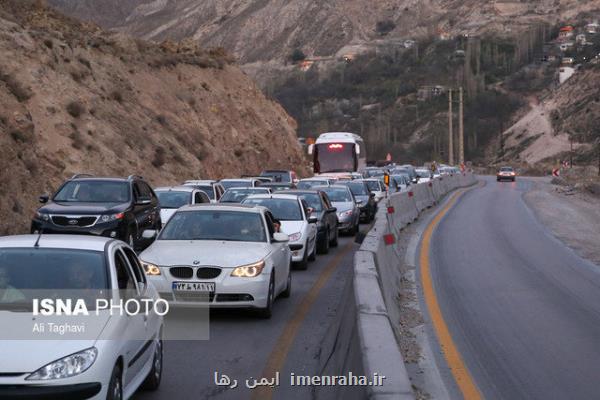 ترافیك نیمه سنگین در محور هراز