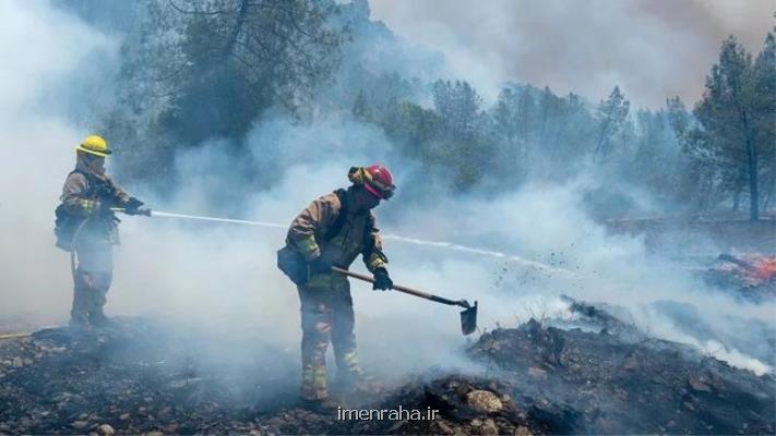 مهار ۷۰ درصد آتش سوزی های جنگلی در كالیفرنیا