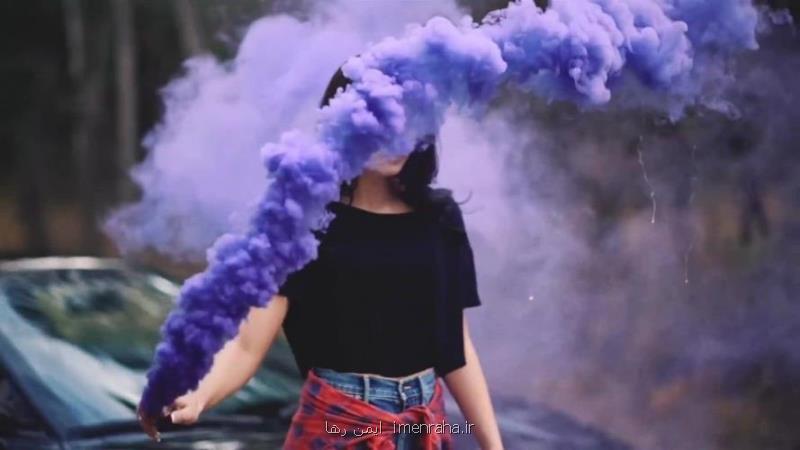 دود رنگی مدل color smoke نورافشانان