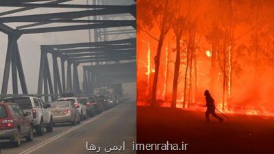 تشدید آتش سوزی های جنگلی و اعلام وضعیت اضطراری در استرالیا