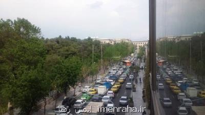 ترافیك سنگین در محورهای كرج-قزوین و تهران