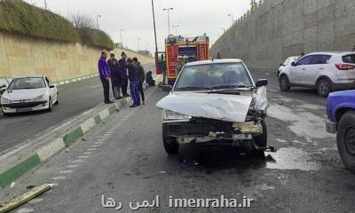 ۱۰ درصد از تصادفات تهران مربوط به تغییر مسیرهای ناگهانی است