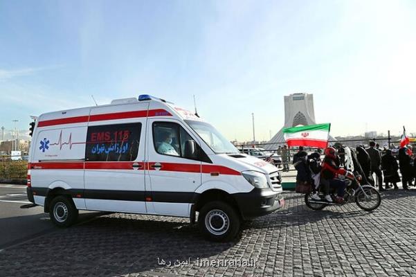 مراجعه 66 نفر به اورژانس در مراسم روز 22 بهمن