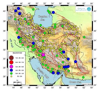 ایران ۷۹۲ بار لرزید